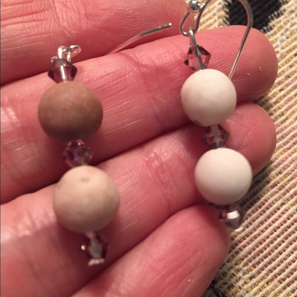 Semiprecious stone /crystal on ss wire. - Picture 2 of 4